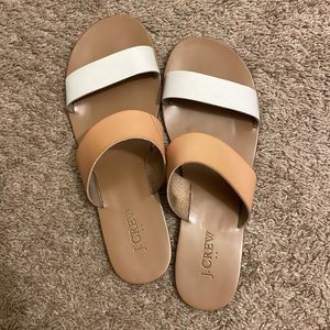 J. Crew White/Nude Sandals Women’s Size 8